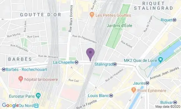 Localisation Paris Philippe de Girard - 75018