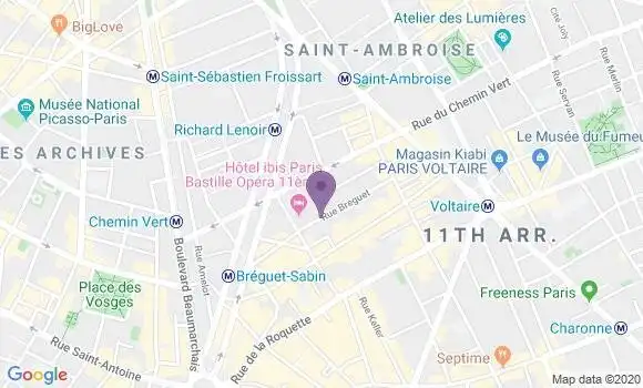 Localisation Paris Popincourt - 75011
