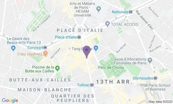 Localisation Paris Italie - 75013