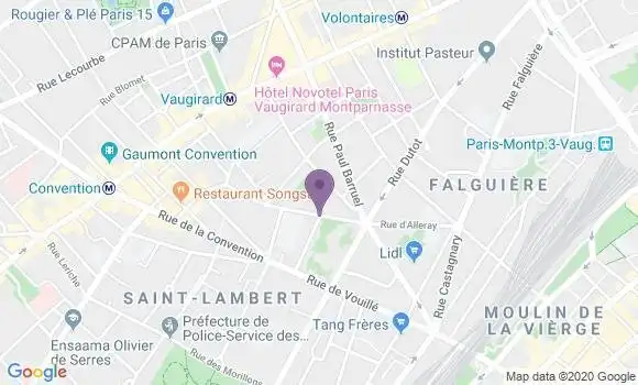 Localisation Paris Alleray - 75015