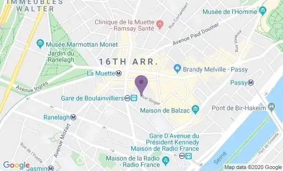 Localisation Paris Passy - 75016