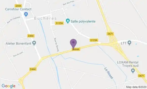 Localisation Bucheres Bp - 10800