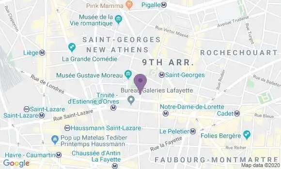 Localisation Paris Trinite - 75009