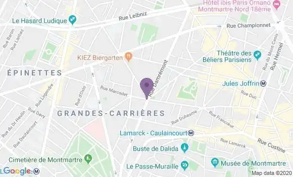 Localisation Paris Vauvenargues - 75018