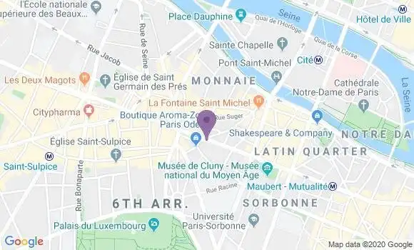 Localisation Paris Odeon - 75006
