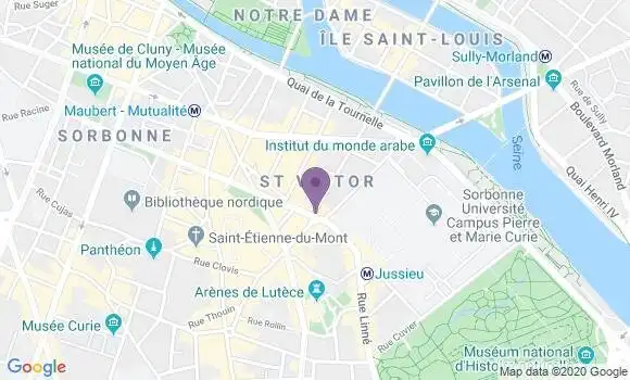 Localisation Paris Jussieu - 75005