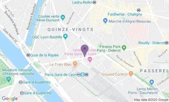 Localisation Paris Gare de Lyon - 75012