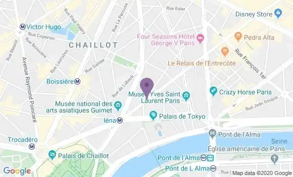 Localisation Paris Chaillot - 75016