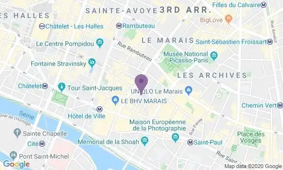 Localisation Paris Moussy - 75004