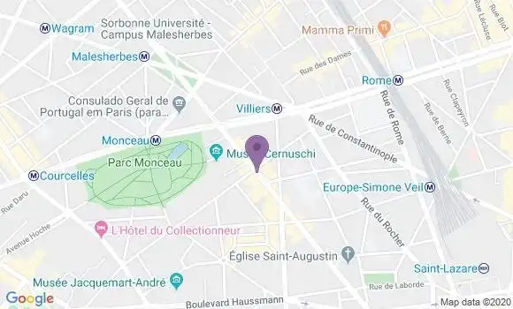 Localisation Paris Monceau - 75008