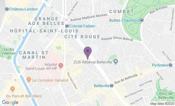 Localisation Paris Sambre et Meuse - 75010