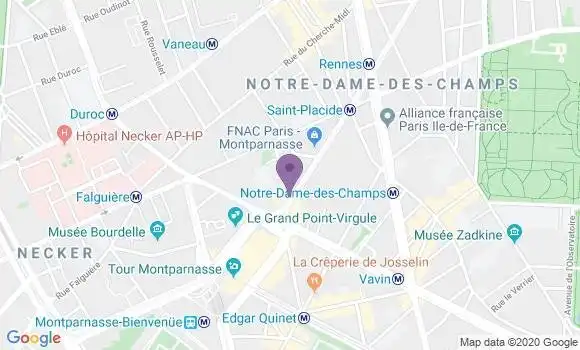 Localisation Paris Littre - 75006