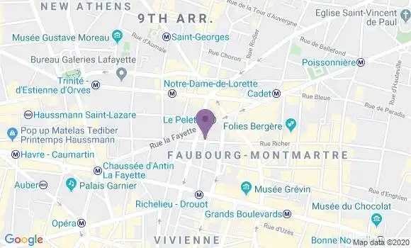 Localisation Paris Drouot - 75009