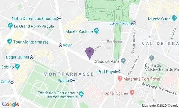 Localisation Paris Observatoire - 75014