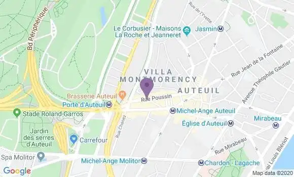Localisation Paris Auteuil - 75016