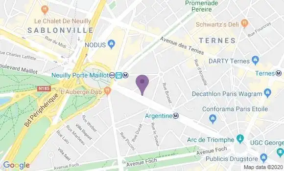 Localisation Paris Grande Armee - 75017