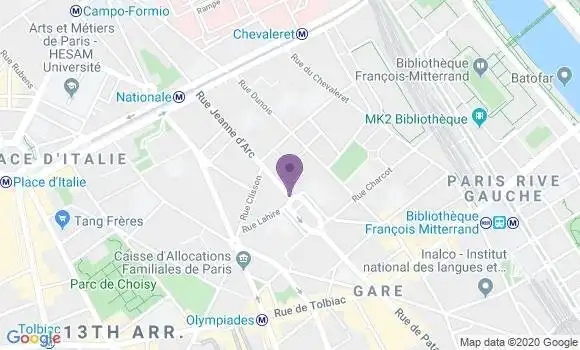 Localisation Paris Jeanne D