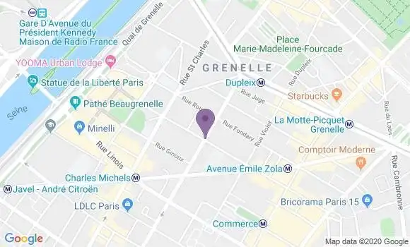 Localisation Paris Lourmel - 75015