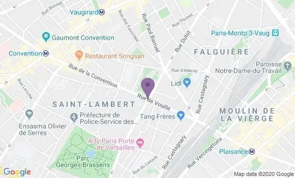 Localisation Paris Vouille - 75015