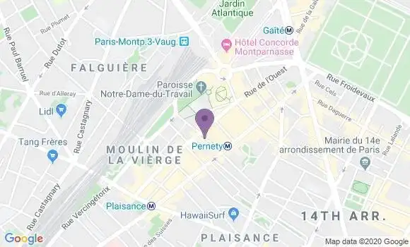 Localisation Paris Pernety - 75014