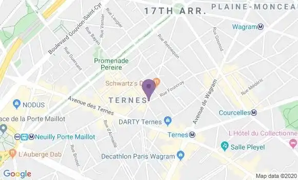 Localisation Paris Ternes - 75017
