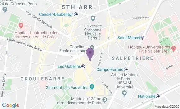 Localisation Paris Reine Blanche - 75013