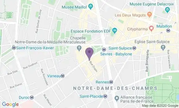 Localisation Paris Sevres babylone - 75006