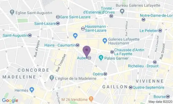 Localisation Paris Opera - 75009