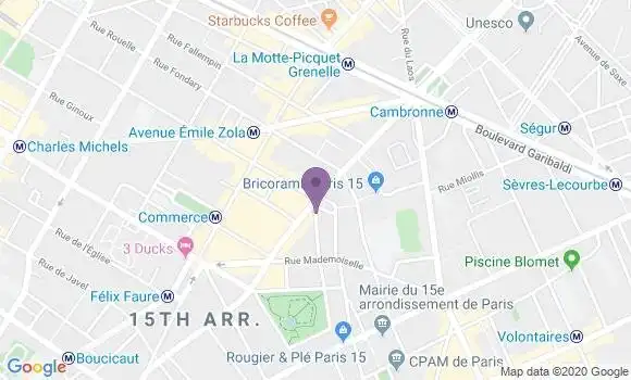 Localisation Paris Saint Lambert - 75015