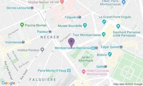 Localisation Paris Bienvenue - 75015