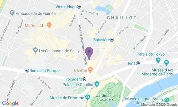 Localisation Paris Trocadero - 75016
