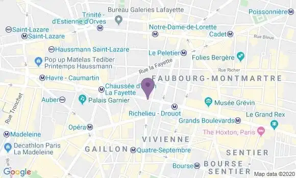 Localisation Paris Haussmann - 75009