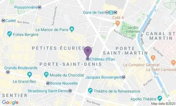Localisation Paris Saint Laurent - 75010