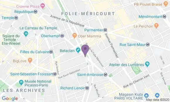 Localisation Paris Richard Lenoir - 75011