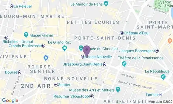 Localisation Paris Bonne Nouvelle - 75010