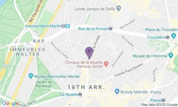 Localisation Paris Muette - 75016