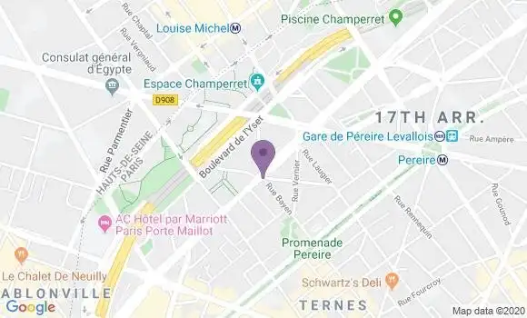 Localisation Paris Gouvion Saint Cyr - 75017