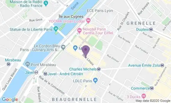 Localisation Paris Beaugrenelle - 75015