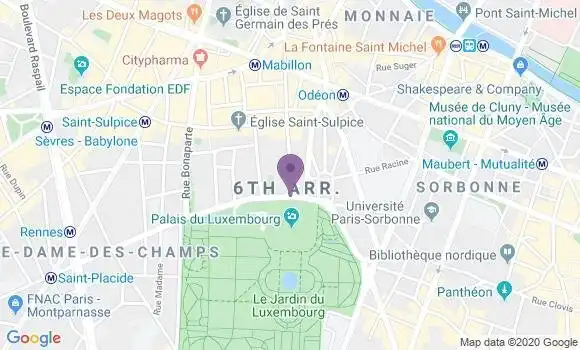 Localisation Paris Medicis - 75006