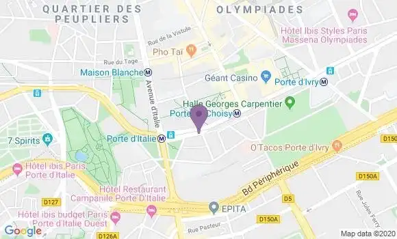 Localisation Paris Massena - 75013