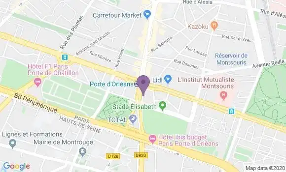Localisation Paris Porte D