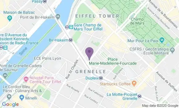 Localisation Paris Dupleix - 75015