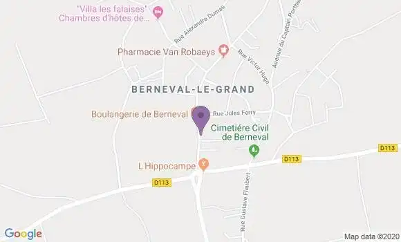 Localisation Berneval le Grand Ap - 76370