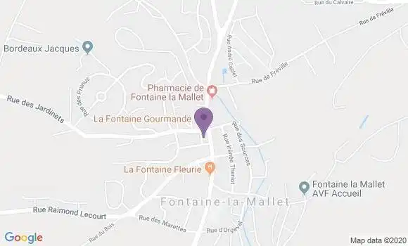 Localisation Fontaine la Mallet Ap - 76290