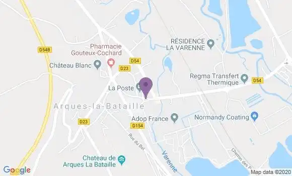 Localisation Arques la Bataille Bp - 76880