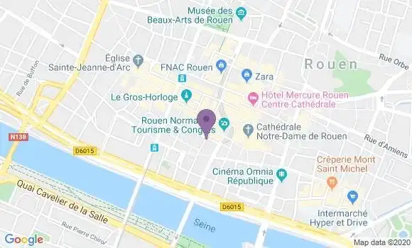 Localisation Rouen Champmesle Bp - 76000