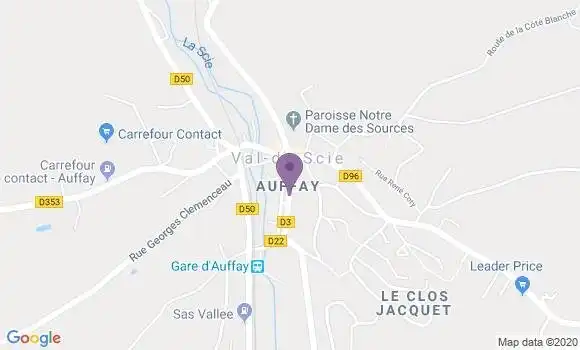 Localisation Auffay Bp - 76720