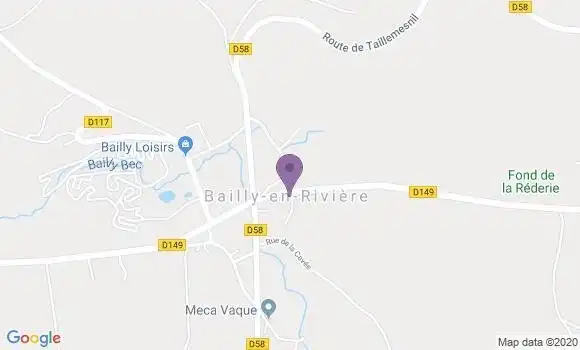 Localisation Bailly En Riviere Ap - 76630