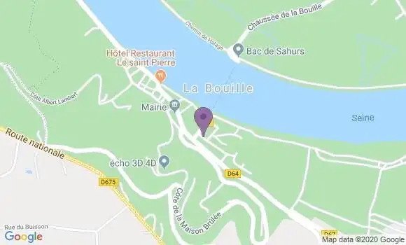 Localisation La Bouille Ap - 76530