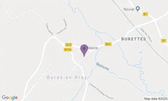 Localisation Bures En Bray Ap - 76660